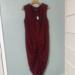 Wine color dress
